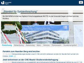 'uni-siegen.de' screenshot