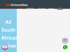 'universityinfo.co.za' screenshot