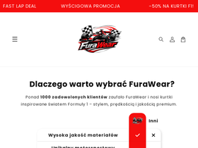 FuraWear homepage screenshot