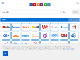'kadaza.pl' screenshot