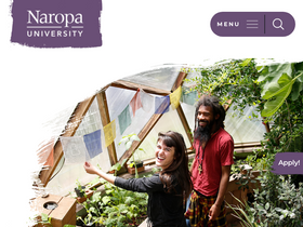 'naropa.edu' screenshot