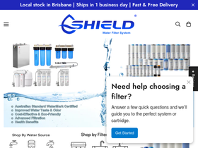 shieldwaterfilter.com homepage screenshot