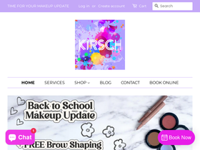 kirschcosmeticstudio.com homepage screenshot
