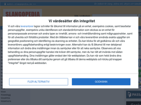 'slangopedia.se' screenshot