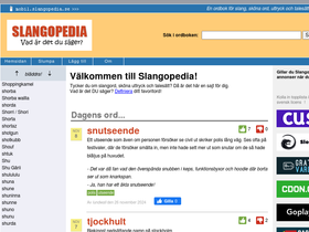 'slangopedia.se' screenshot