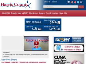 'hcfcu.com' screenshot