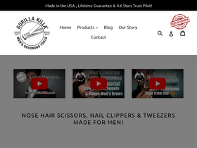 Gorilla Killa homepage screenshot