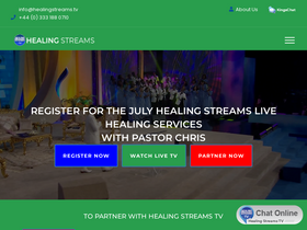 'healingstreams.tv' screenshot