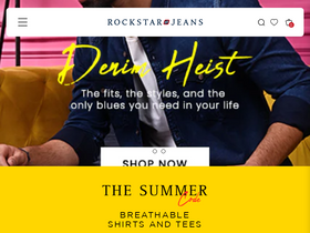 rockstarjeans.com homepage screenshot