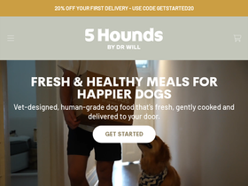 5hounds.com homepage screenshot