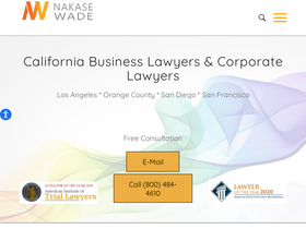 'california-business-lawyer-corporate-lawyer.com' screenshot