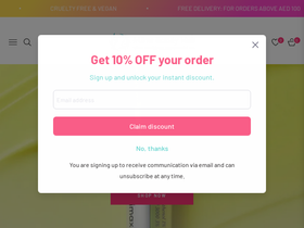 Mirae Beauty Hub homepage screenshot
