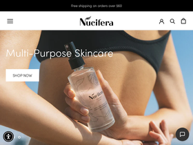 nuciferabody.com homepage screenshot