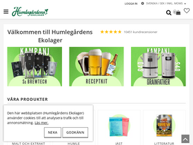 'humle.se' screenshot