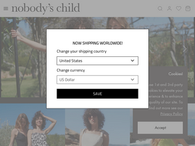 'nobodyschild.com' screenshot