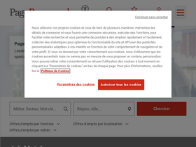 'pagepersonnel.fr' screenshot