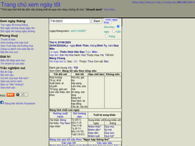 'xemngay.com' screenshot