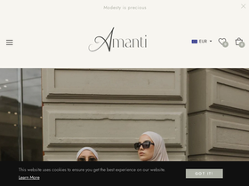 amantiofficial.com homepage screenshot