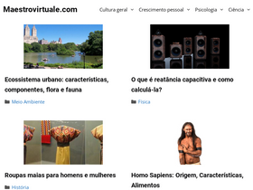 'maestrovirtuale.com' screenshot