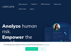 'usecure.io' screenshot