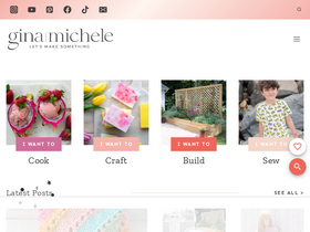 'gina-michele.com' screenshot