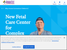 'connecticutchildrens.org' screenshot