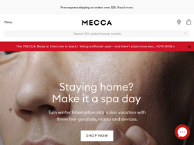 'meccabeauty.co.nz' screenshot