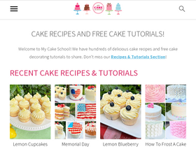 'mycakeschool.com' screenshot