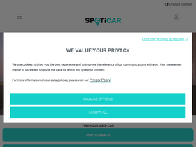 'spoticar.co.uk' screenshot