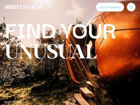 'hostunusual.com' screenshot