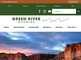 'cityofgreenriver.org' screenshot