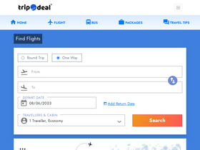 'tripodeal.com' screenshot