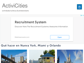 'activicities.com' screenshot