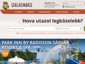 'szallasvadasz.hu' screenshot