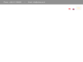 'unhas.ac.id' screenshot