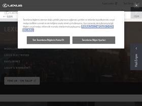 'lexus.com.tr' screenshot