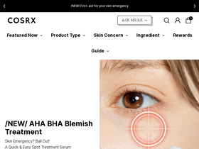 'cosrx.com' screenshot