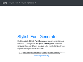 'stylishfont.org' screenshot