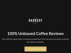 'thedarkestroast.com' screenshot