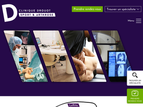 'clinique-drouot.com' screenshot