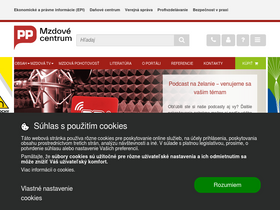 'mzdovecentrum.sk' screenshot