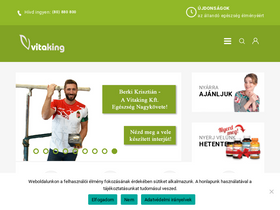 'vitaking.hu' screenshot