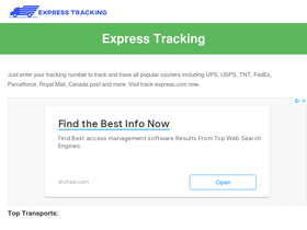 'track-express.com' screenshot