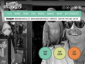 'jimmybuffett.com' screenshot