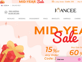 'joancee.com' screenshot