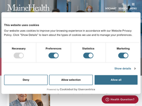 'mainehealth.org' screenshot