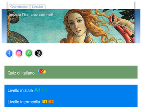 'impariamoitaliano.com' screenshot