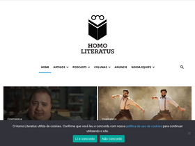'homoliteratus.com' screenshot