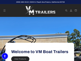 vmboattrailers.com homepage screenshot