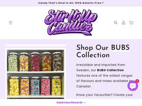 stiritupcandies.ca homepage screenshot